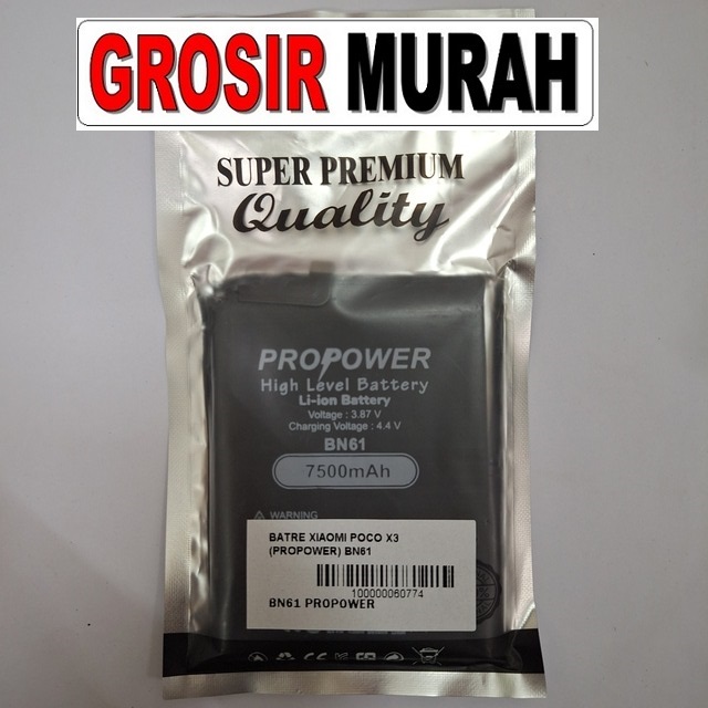 Batre Xiaomi Poco X3 (Propower) Bn61