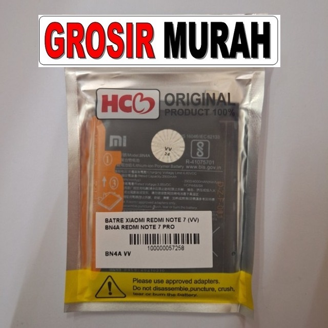 Batre Xiaomi Redmi Note 7 VV BN4A