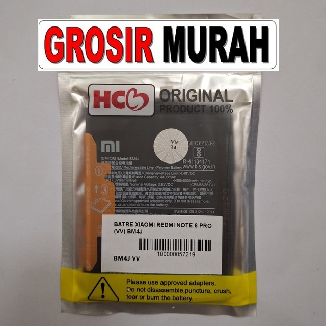 Batre Xiaomi Redmi Note 8 Pro VV BM4J