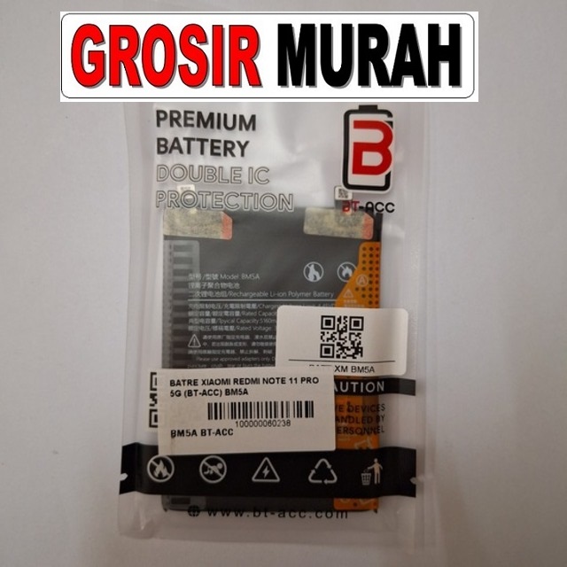 Batre Xiaomi Redmi Note 11 Pro 5G BT-ACC BM5A
