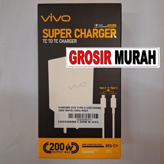 Jual Charger Vivo Type C V20010060B0 200W casan tc usb cas