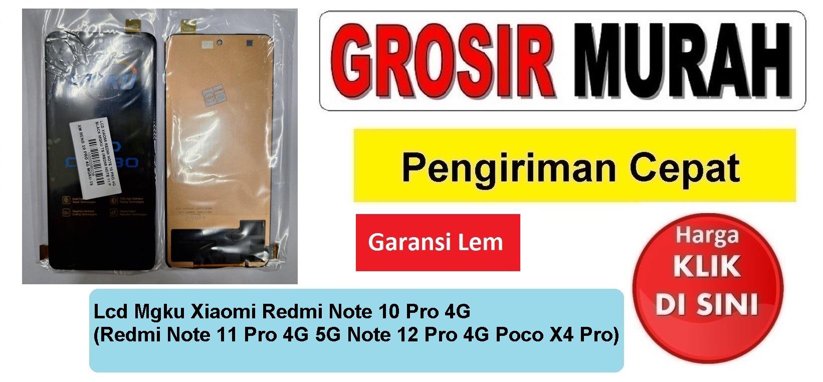 Jual Lcd Mgku Xiaomi Redmi Note 10 Pro 4G
