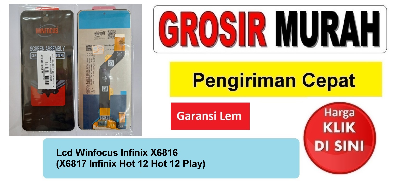 Jual Lcd Infinix X6816 X6817 Infinix Hot 12 Hot 12 Play Winfocus