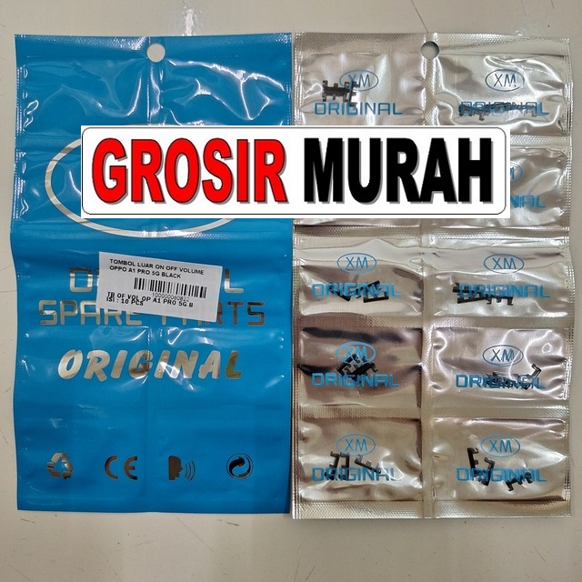 Tombol Luar On Off Volume Oppo A1 Pro 5G Black