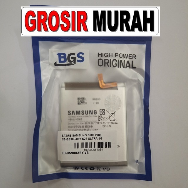 Batre Samsung S908 VB Eb-Bs908Aby S22 Ultra 5G
