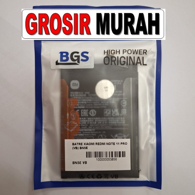 Batre Redmi Note 11 Pro VB BN5E