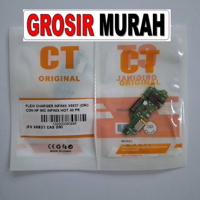 Jual Flexi Charger Infinix X6837 Infinix X6836 Hot 40 Pro Hot 40 Ori Fleksibel Flexible Fleksi Flexibel Flex Con Tc Connector Pcb Konektor cas papan charging