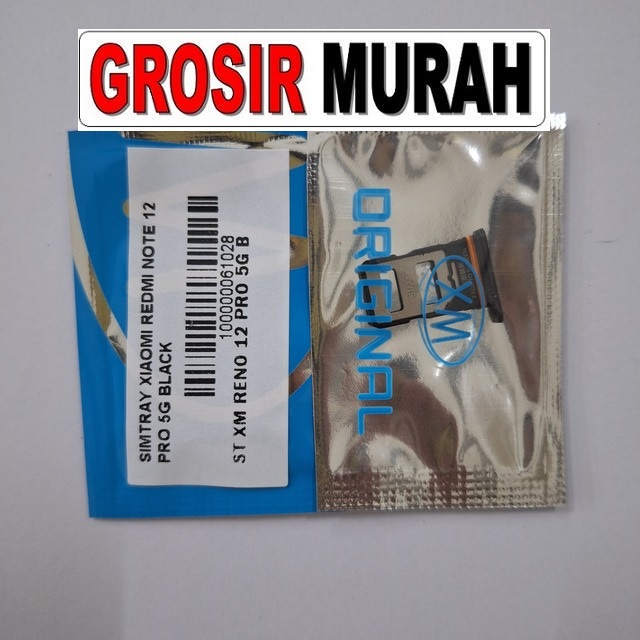 Jual Simtray Xiaomi Redmi Note 12 Pro 5G Simcard Simlock Slot Sim Tray