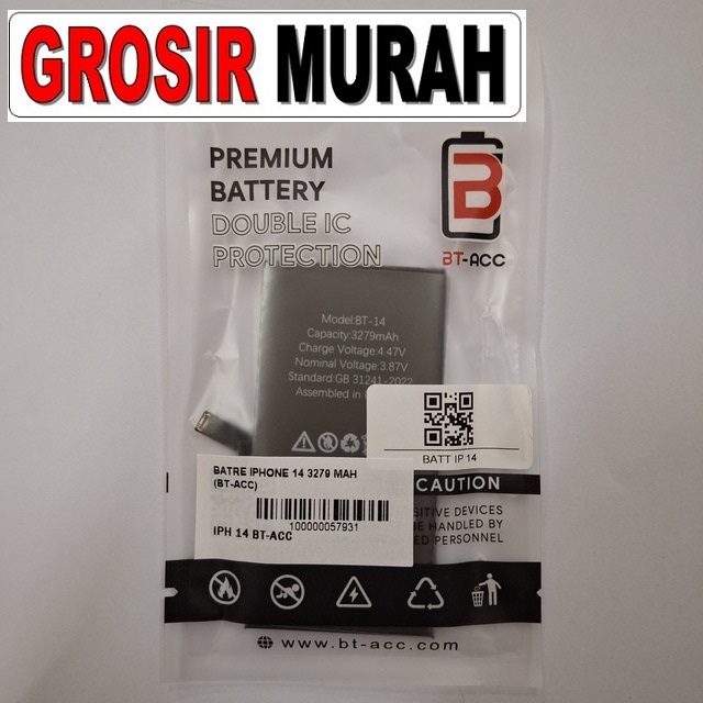 Batre Iphone 14 3279 Mah (Bt-Acc)