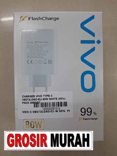 Jual Charger Vivo Type C V8073Loao-Eu 80W