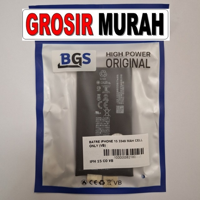Batre Iphone 15 3349 Mah Cell Only (Vb)