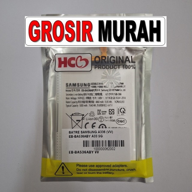 Batre Samsung A336 VV Eb-Ba536Aby A33 5G