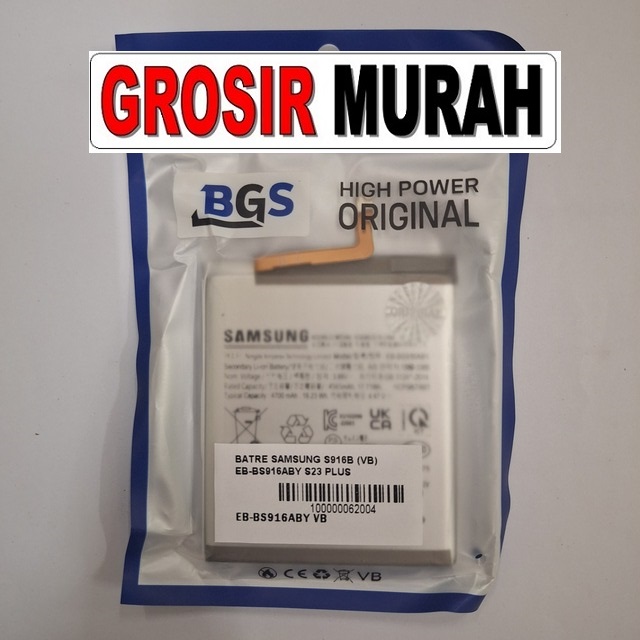 Batre Samsung S916B VB Eb-Bs916Aby S23 Plus