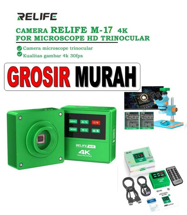 Camera Relife M-17 4K For Microscope Perlengkapan Service Toolkit Alat Serpis teknisi hp
