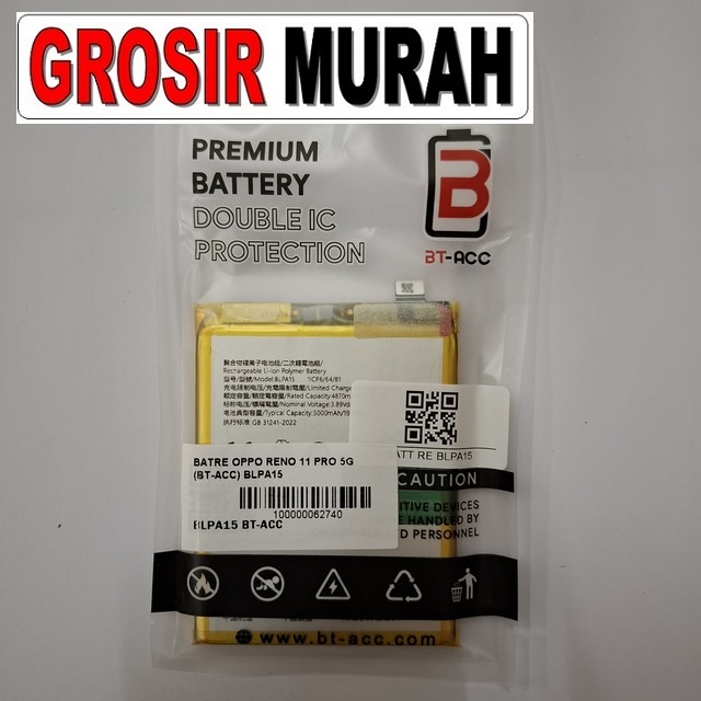 Batre Oppo Reno 11 Pro 5G Bt-Acc Blpa15