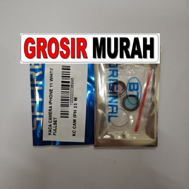 Kaca Kamera iPhone 11 Fullset - White