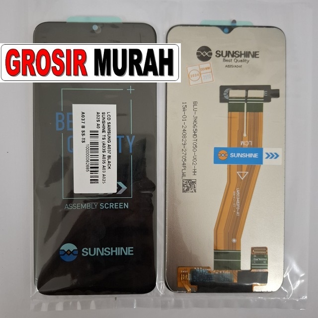 LCD Samsung A037 Sunshine A03S A035 A03 A025 A02S A042 A04E Black
