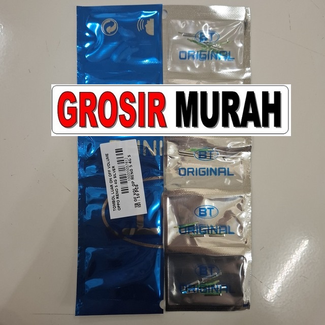 Tombol Luar On Off Volume Oppo Reno 5 4G Reno 6 4G Silver