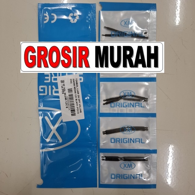 Tombol Luar On Off Volume Redmi 12C Poco C55 Black