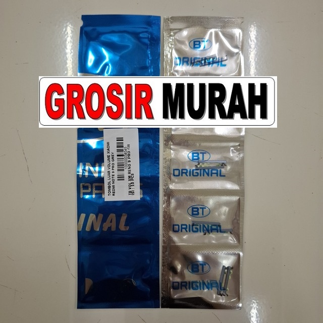 Tombol Luar Volume Redmi Note 9 Pro Grey