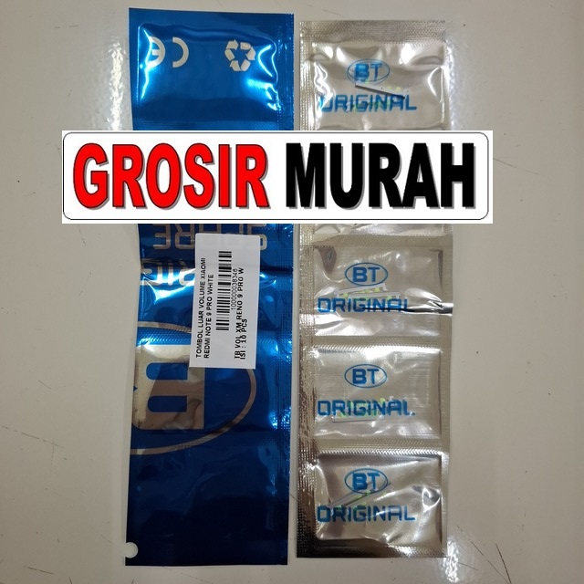 Tombol Luar Volume Redmi Note 9 Pro White