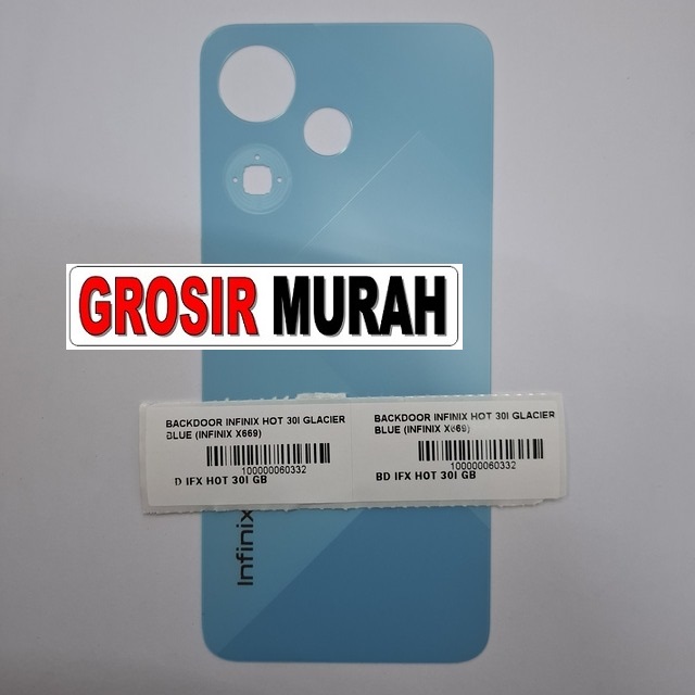 Backdoor Infinix Hot 30I Glacier Blue X669