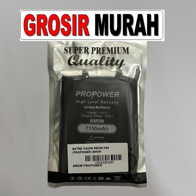 Batre Xiaomi Redmi K60 Propower Bm5M