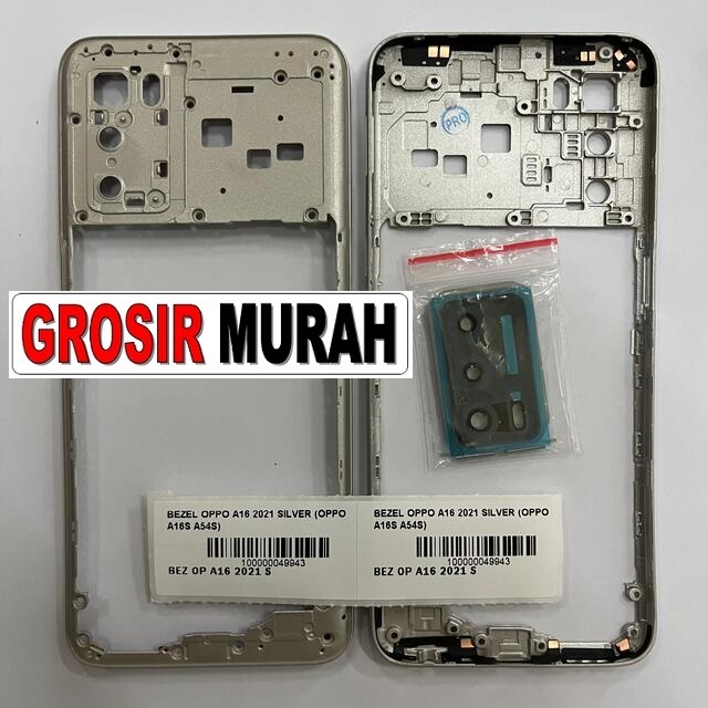Bezel Oppo A16 2021 / A16s / A54s Silver