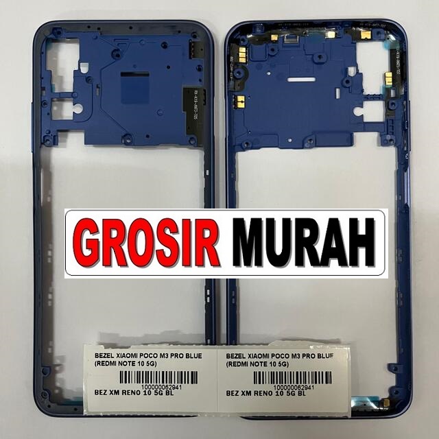 Bezel Poco M3 Pro Redmi Note 10 5G Blue