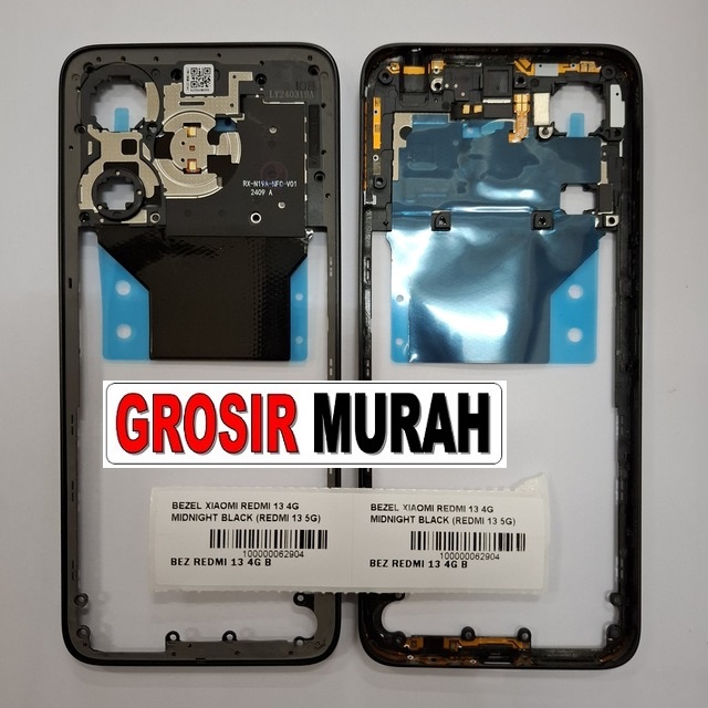 Bezel Xiaomi Redmi 13 4G Redmi 13 5G Poco M6 4G Redmi 13X 4G Midnight Black