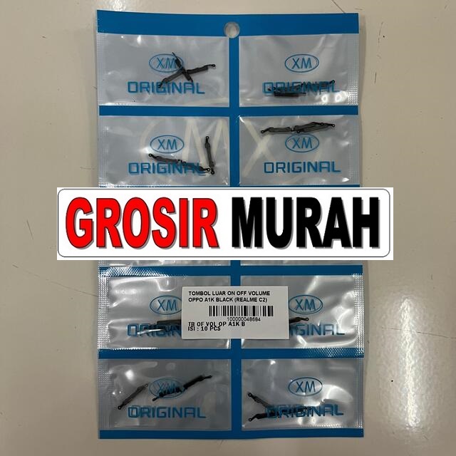 Tombol Luar On Off Volume Oppo A1K Realme C2 Black