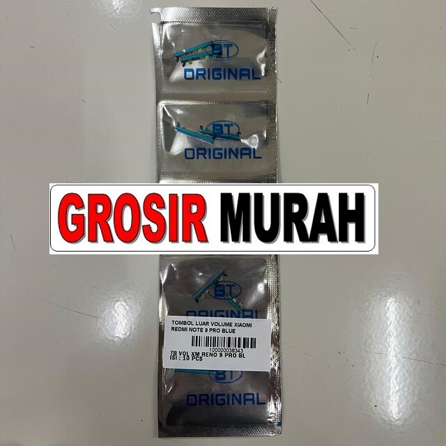 Tombol Luar Volume Redmi Note 9 Pro Blue