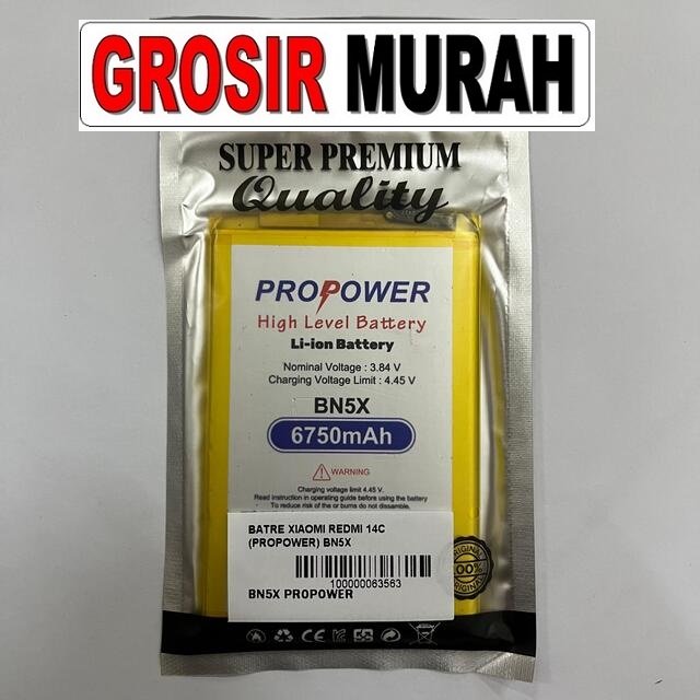 Batre Redmi 14C Propower BN5X Poco C75