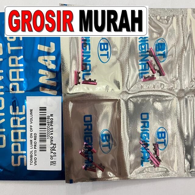 Tombol Luar On Off Volume Vivo V15 Pro warna Red