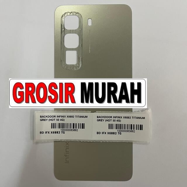 Backdoor Infinix X6882 Hot 50 4G warna titanium grey