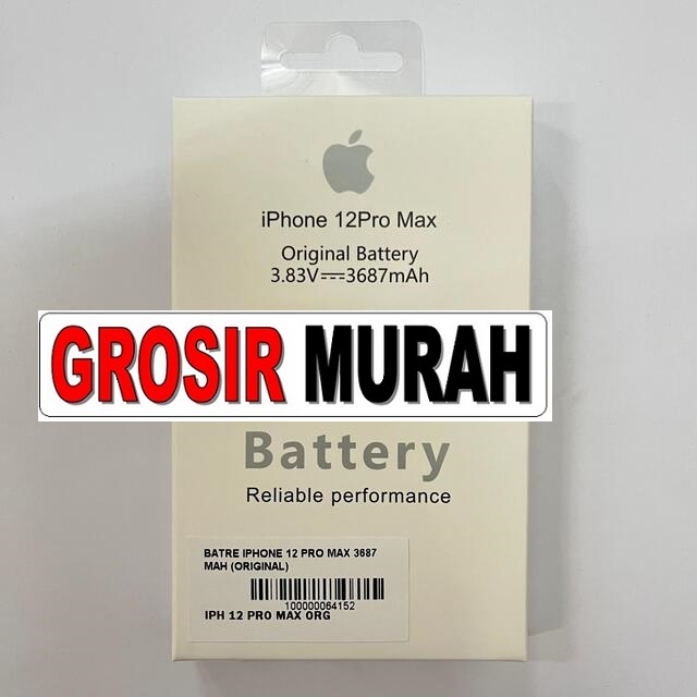 Batre Iphone 12 Pro Max 3687 Mah (Original)