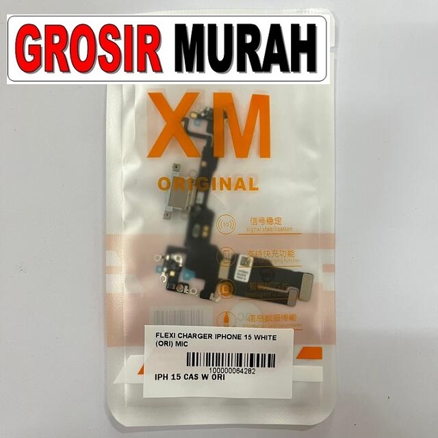 Flexi Charger iPhone 15 White Ori