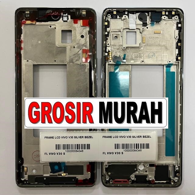 Frame LCD Vivo V30 Silver Bezel