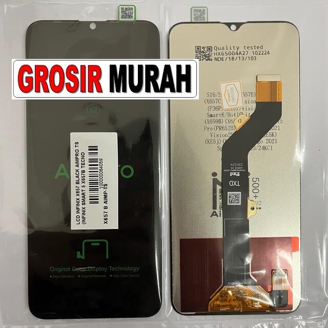 LCD Infinix X657 Aimpro untuk Smart 5, Hot 10 Lite X657B, Vision 1 Plus, Vision 1 Pro