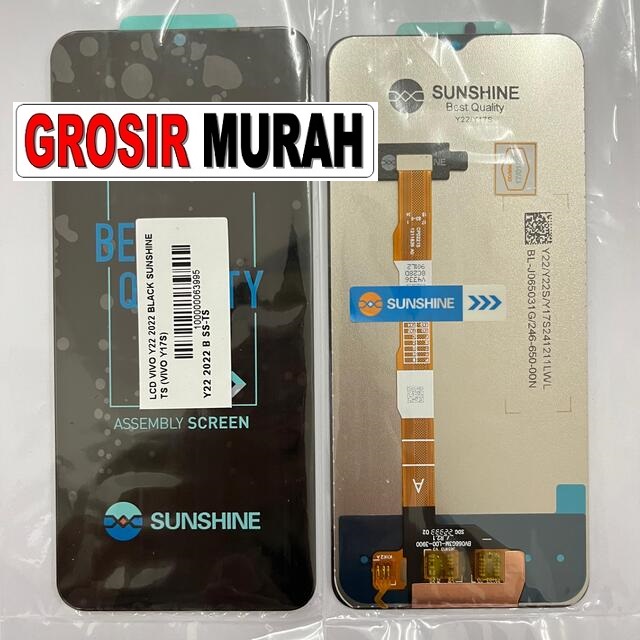 LCD Vivo Y22 2022 Sunshine / Vivo Y17s Black