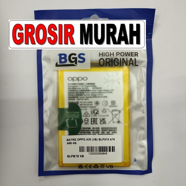Batre Oppo A36 VB Blp879 A76 A96 4G