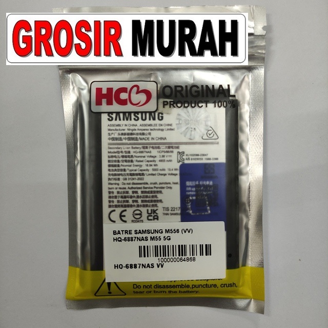 Batre Samsung M556 VV Hq-6887Nas M55 5G
