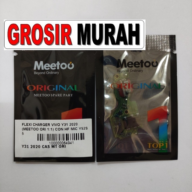 Flexi Charger Vivo Y31 2020 Meetoo Con Hf Mic Y52S 5G