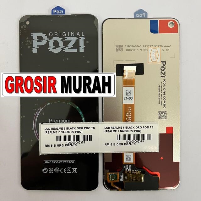 LCD Realme 6 Org Pozi Realme 7 6S 6i Narzo 20 Pro Narzo 30 4G