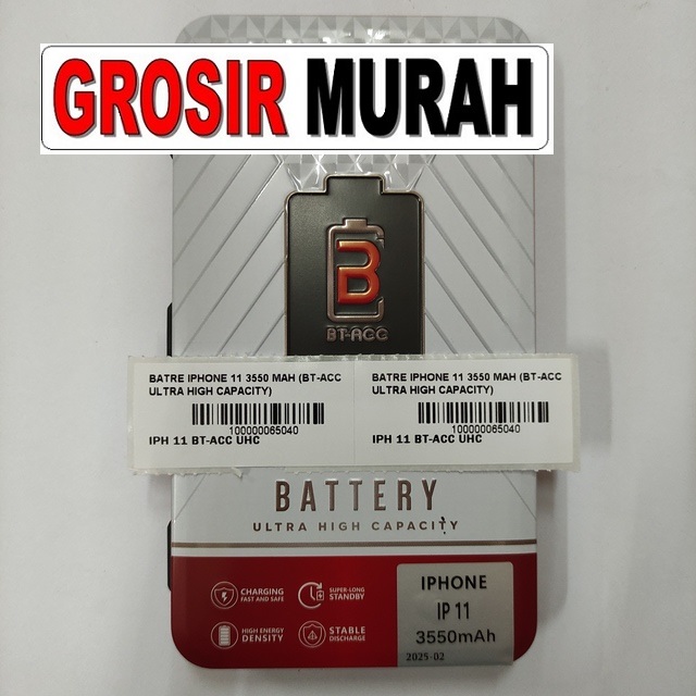 Batre iPhone 11 BT-ACC Ultra High Capacity 3550mAh