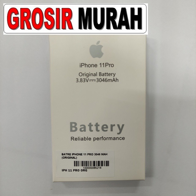 Baterai iPhone 11 Pro Original (3046 mAh) Batre