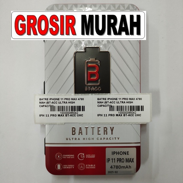 Batre Iphone 11 Pro Max 4780 Mah (Bt-Acc Ultra High Capacity)
