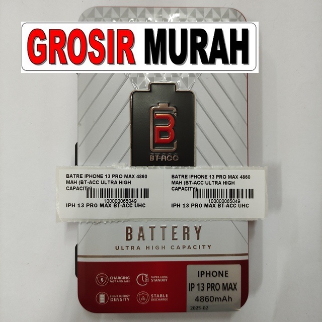 Batre iPhone 13 Pro Max BT-ACC Ultra High Capacity