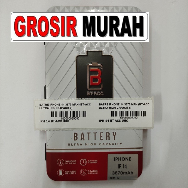Batre Iphone 14 3670 Mah (Bt-Acc Ultra High Capacity)