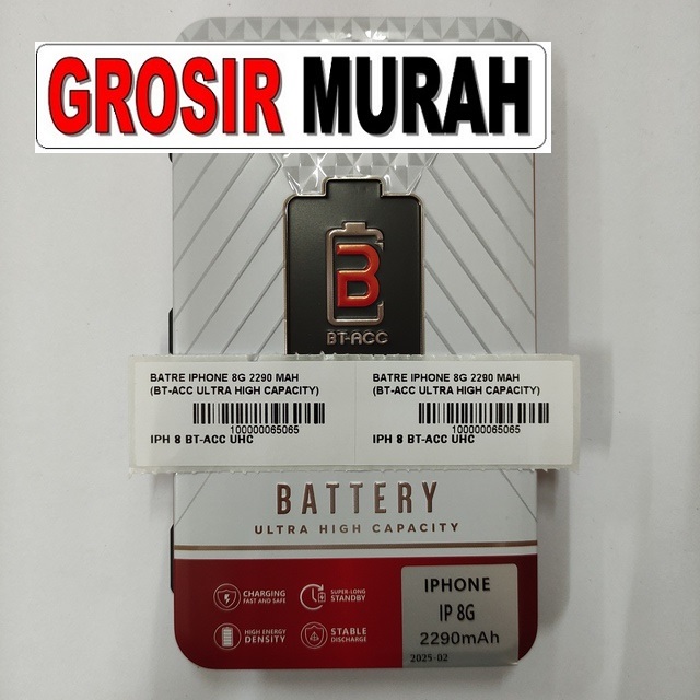 Batre Iphone 8G 2290 Mah (Bt-Acc Ultra High Capacity)